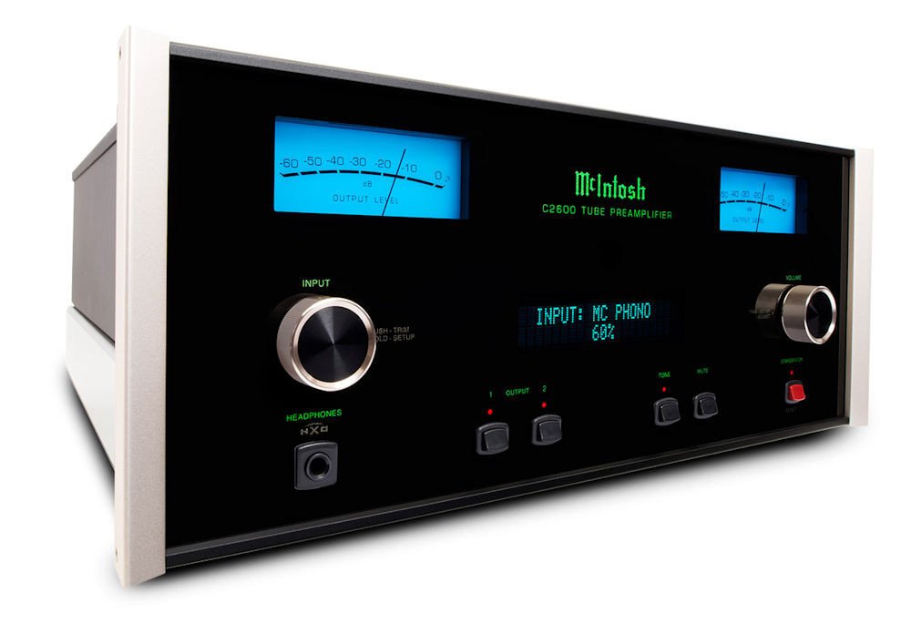 McIntosh C2600 Vacuum Tube Stereo Preamplifier With DAC, Phono